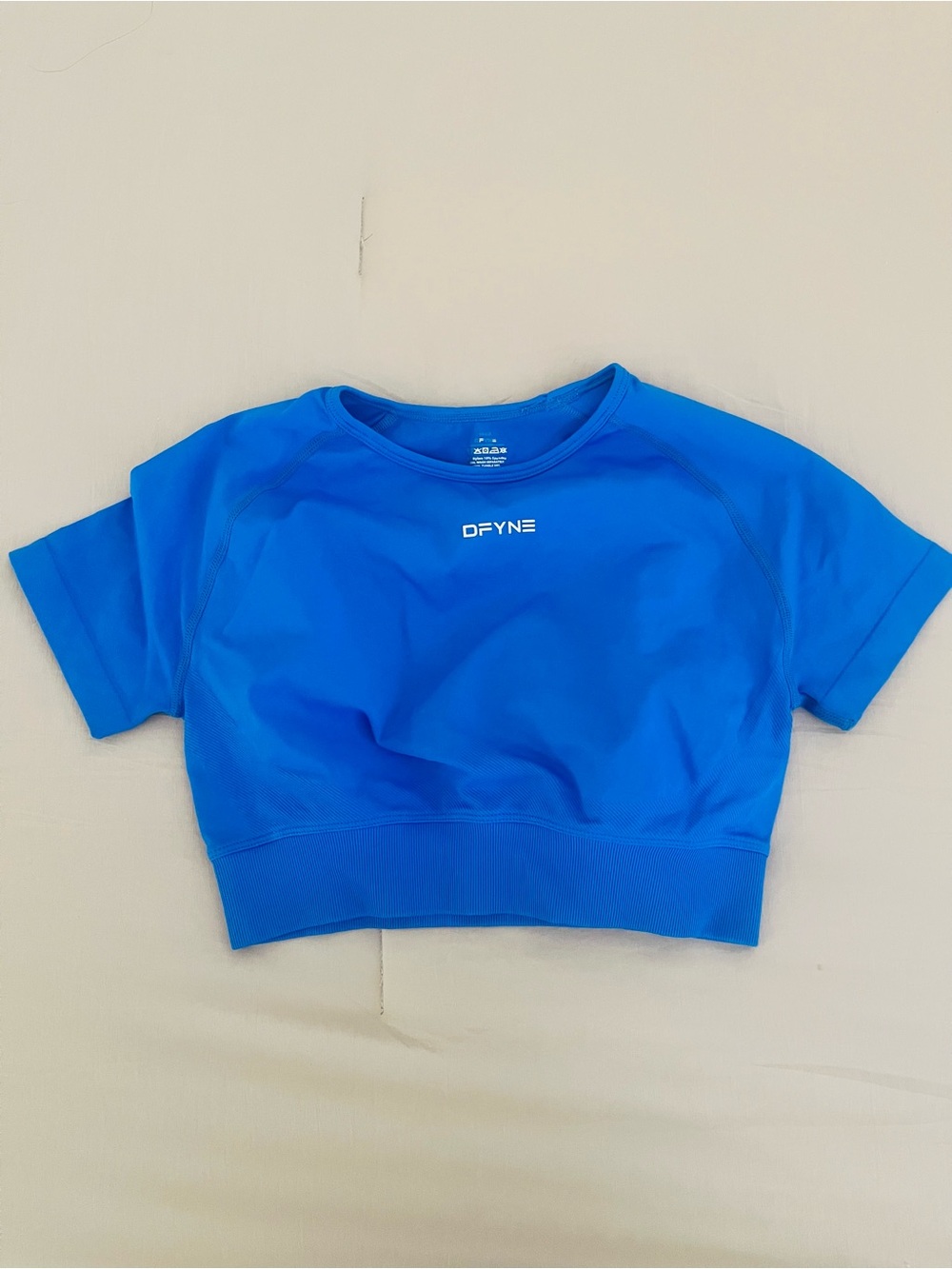 DFYNE- Blue Active Crop Top